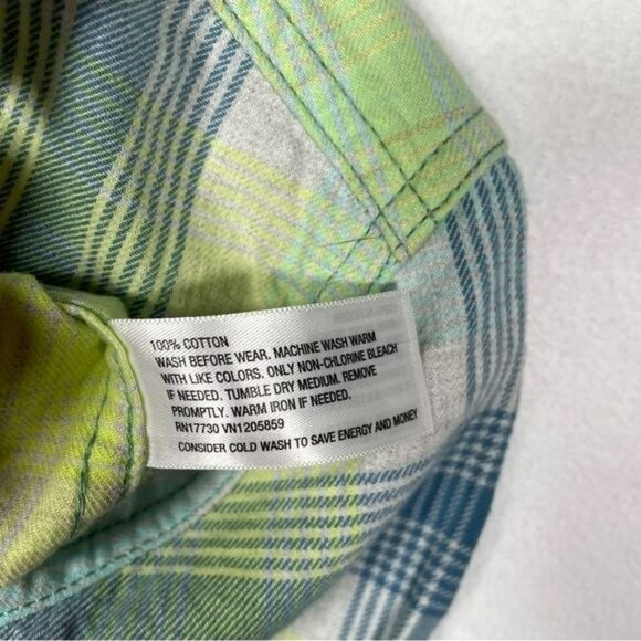 Cat & Jack Kids NWT Plaid Flannel Long Sleeve Button Down Shirt 18 months Soft - Picture 5 of 5